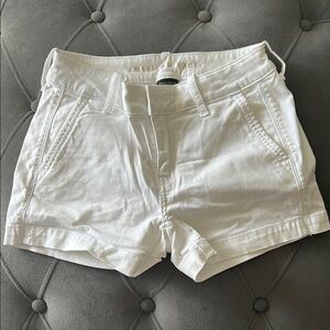 American Eagle Outfitters White Jean Shorts Classic Style